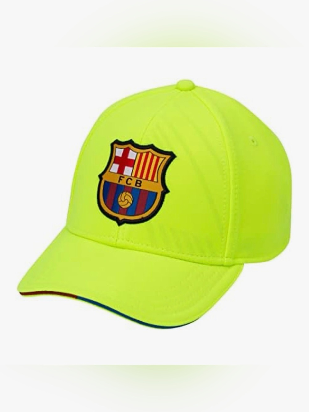 FC Barcelona Neon Yellow FCB Baseball Cap